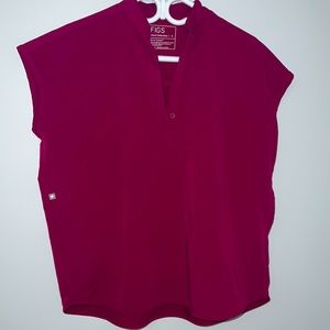 FIGS Oversized Rafaela Scrub top Limited Edition (Dark Magenta)